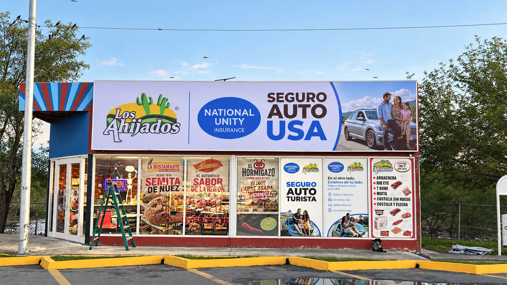 Front of the Ahijados Km 120 Store